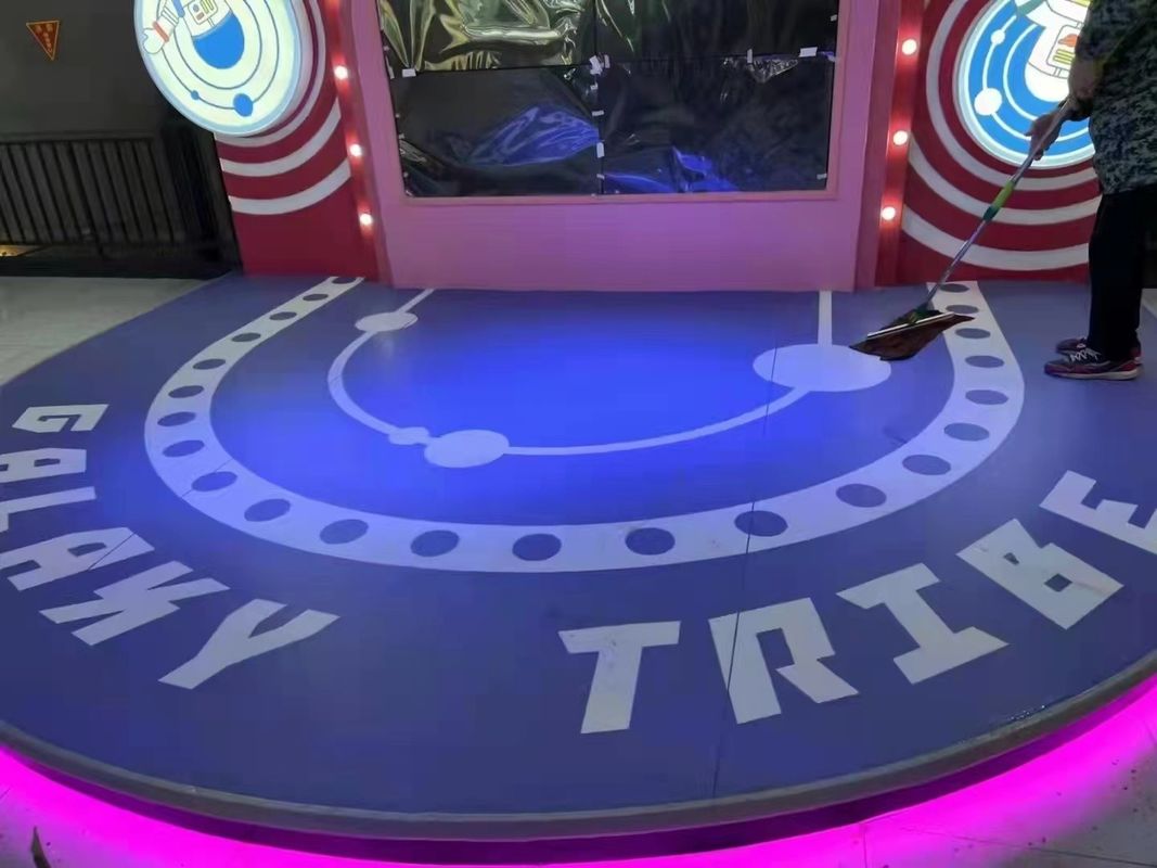 Personalized 3D Effect Vinyl Flooring PVC 3D Printed Vinyl Flooring For Theme Parks
