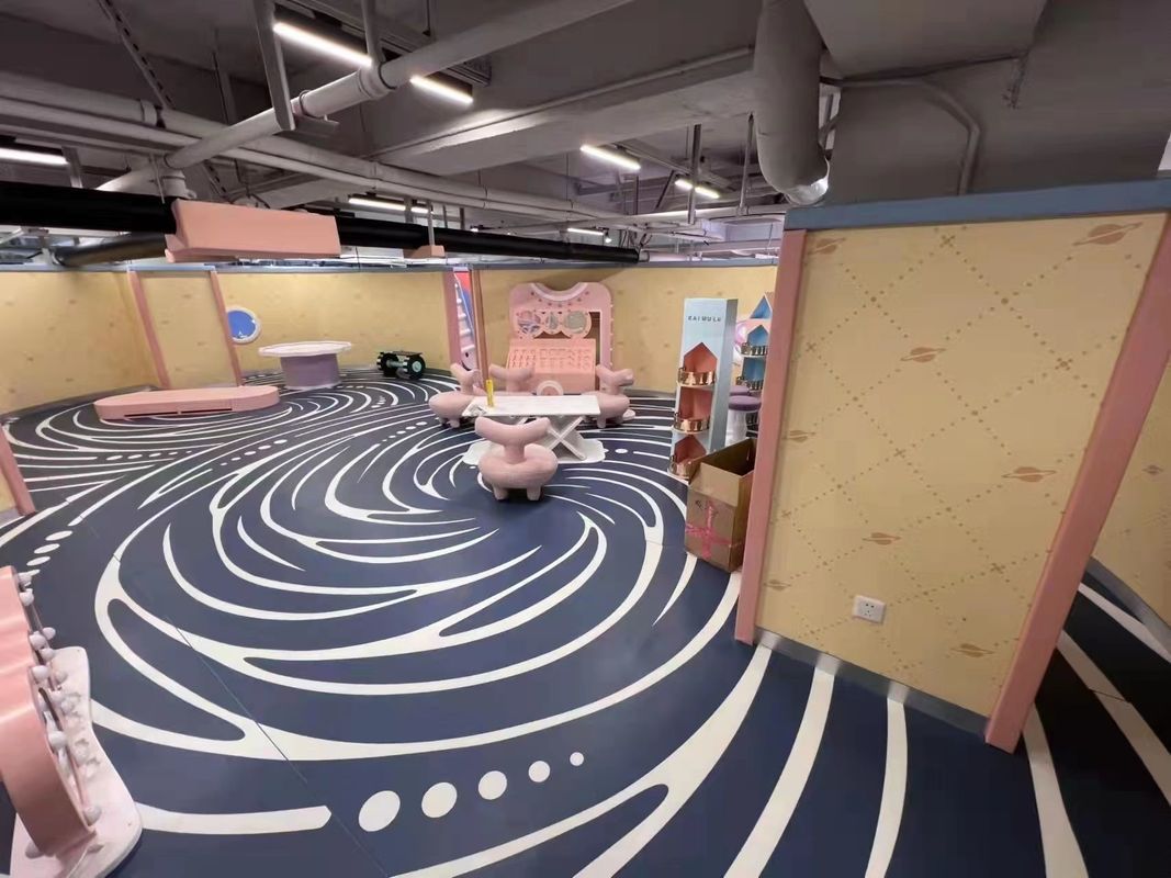 Personalized 3D Effect Vinyl Flooring PVC 3D Printed Vinyl Flooring For Theme Parks
