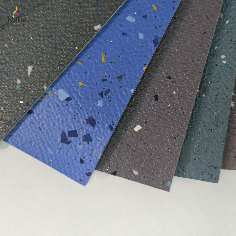 Anti Slip Safety Flooring Felt Back Emery PVC Safety Vinyl Flooring For Metro