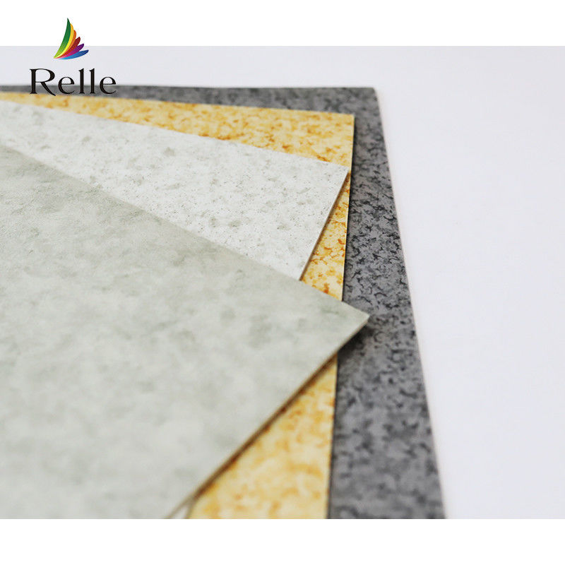 Indoor Luxury Vinyl Roll Flooring Grey PVC Glue Down Vinyl Floor Covering