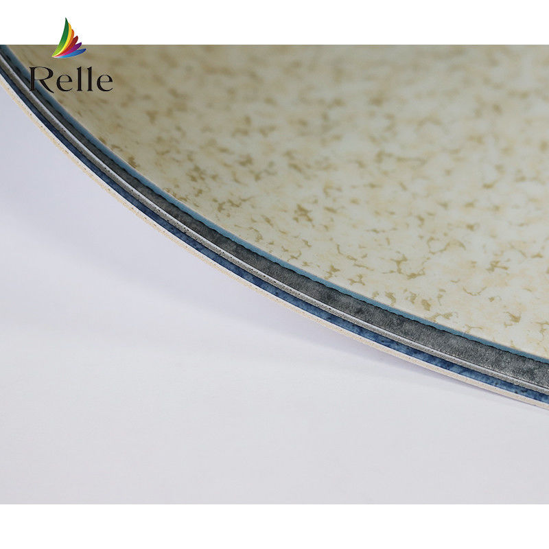 Indoor Luxury Vinyl Roll Flooring Grey PVC Glue Down Vinyl Floor Covering