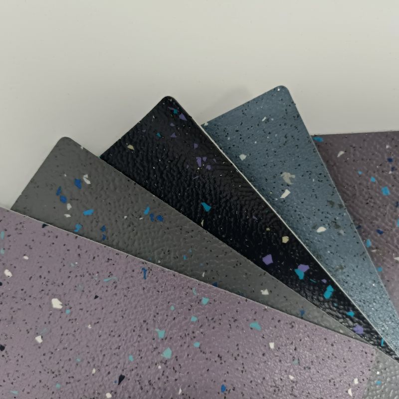 Glue Down Bus Vinyl Flooring Commercial Safety Flooring With Homogeneous Felt Back