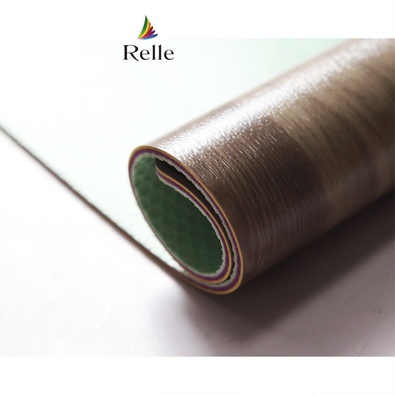UV Coating Relle 4.5 mm Noiseless Foam Plastic Basketball Court Wood Vinyl PVC Flooring Carpet