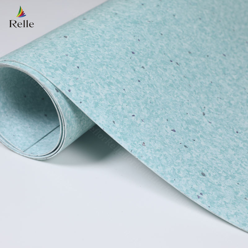 Airport Sheet Linoleum Flooring Linseed Oil / Rosin Coated Grey Lino Flooring
