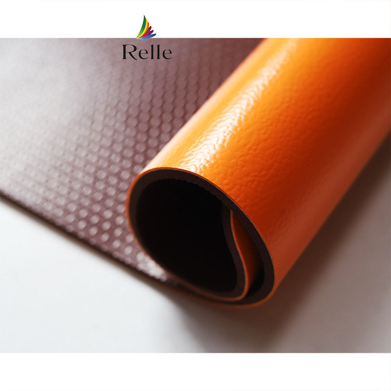 Indoor Green Synthetic Badminton Court Flooring Roll Mat With PVC And Limestone By Relle
