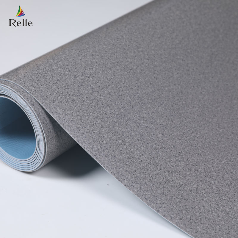 Indoor Office Wear Resistant PVC Vinyl Flooring Roll with and T Grade Wear Resistance