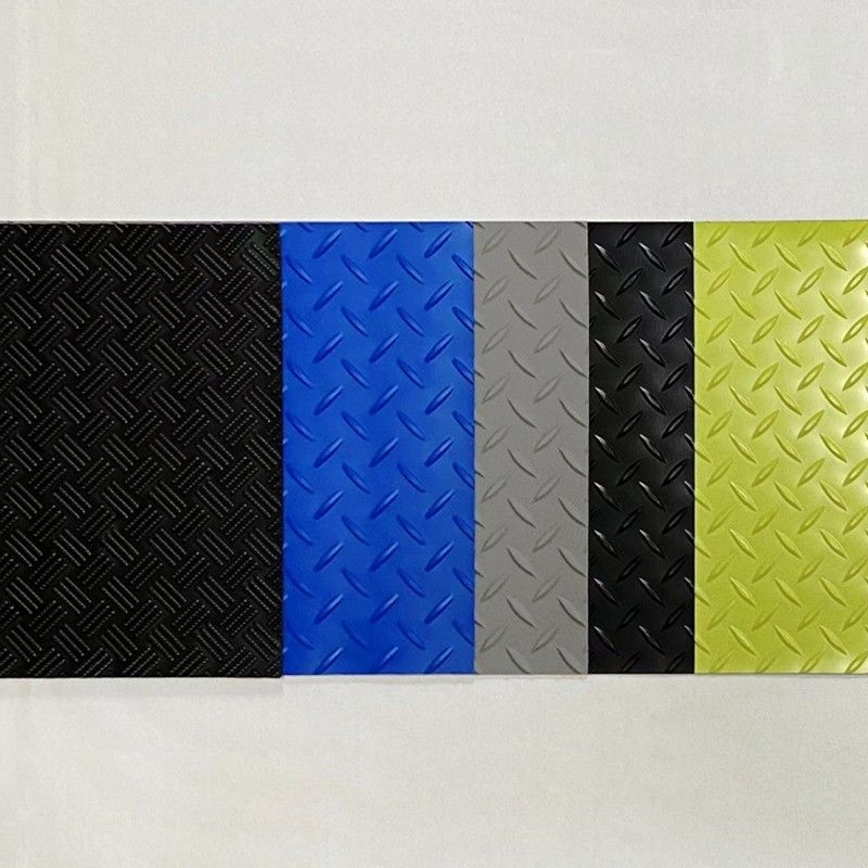 Black Rubber Garage Flooring Rolls 1.22m Width Rubber Gym Floor Rolls 4mm Thick