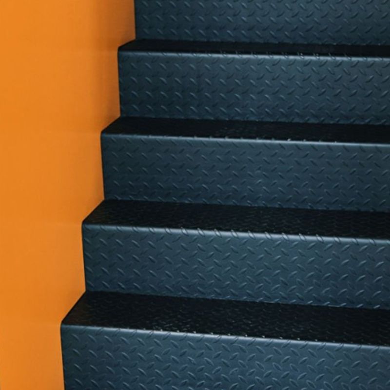 Black Rubber Garage Flooring Rolls 1.22m Width Rubber Gym Floor Rolls 4mm Thick