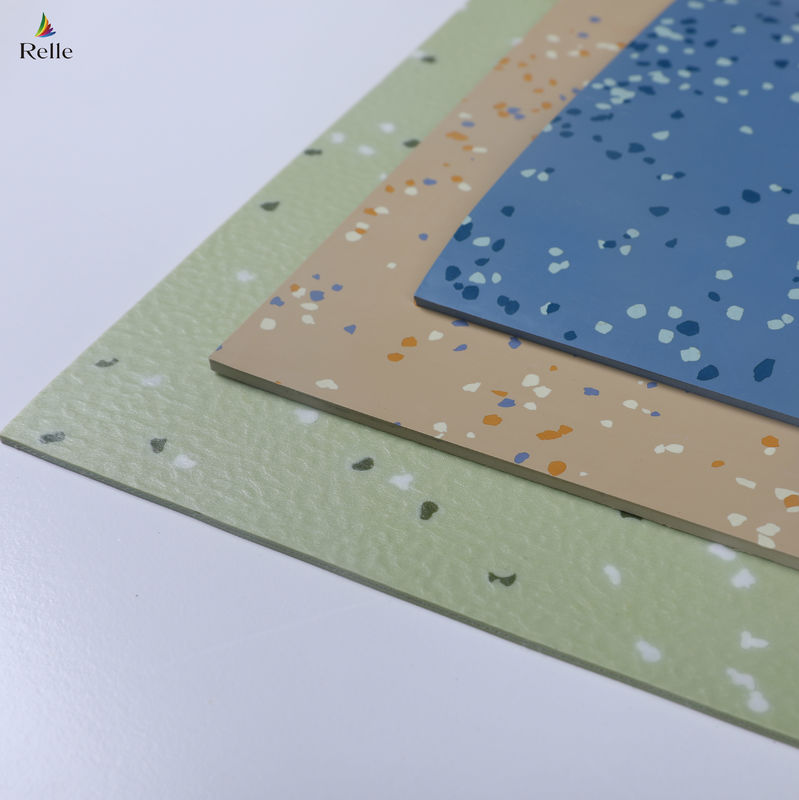 Fire Resistant High Density Rubber Flooring For School Airports Vinyl Flooring Roll