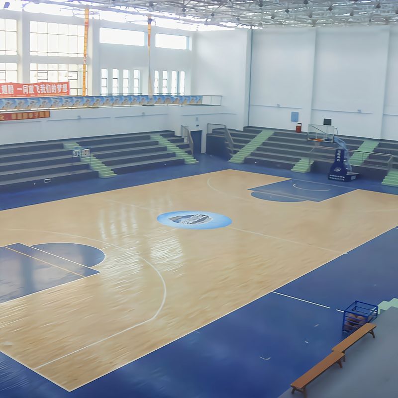 Glue Down PVC Vinyl Roll Flooring for Basketball Court Enhances Performance and Safety