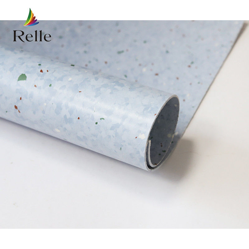 PUR Coating Relle Stock Lot Eco-Friendly PVC Light Beige Vinyl Anti-Static Floor for Laboratory