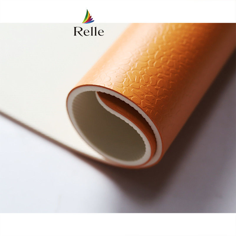 600 Color Options Relle PVC Futsal Court Flooring Roll With Gridding Texture Design