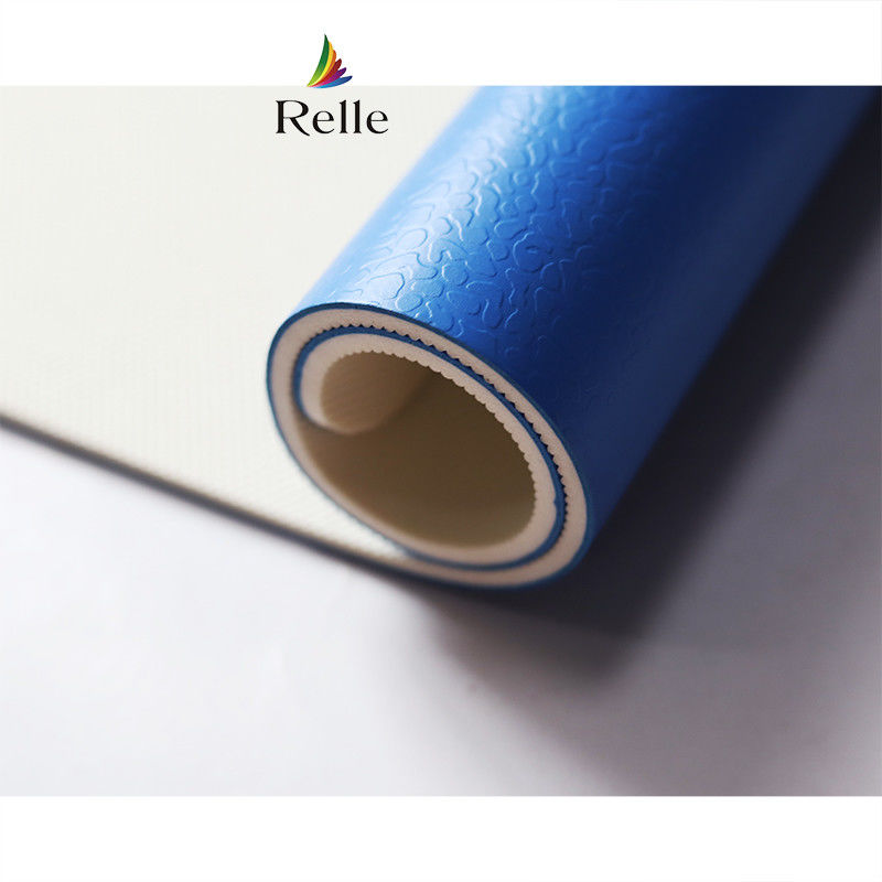 600 Color Options Relle PVC Futsal Court Flooring Roll With Gridding Texture Design