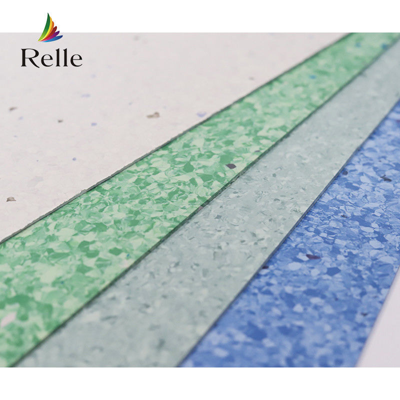 Hospital Flooring Accessories Blue PVC Floor and Skirting with Gule Installation