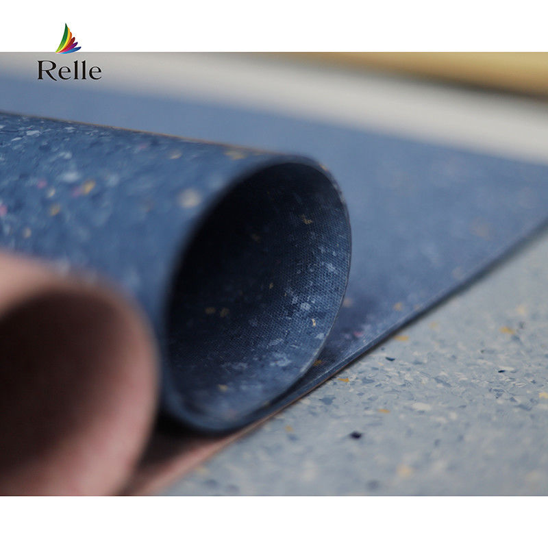 Hospital Flooring Accessories Blue PVC Floor and Skirting with Gule Installation