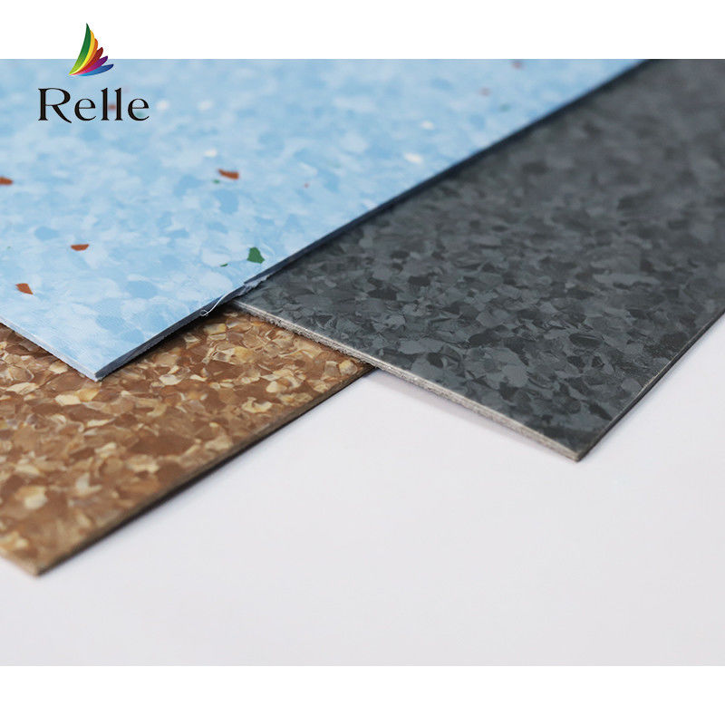 Relle Court Homogeneous PVC Plastic Flooring Dry Back for Medical Grade Hospitals