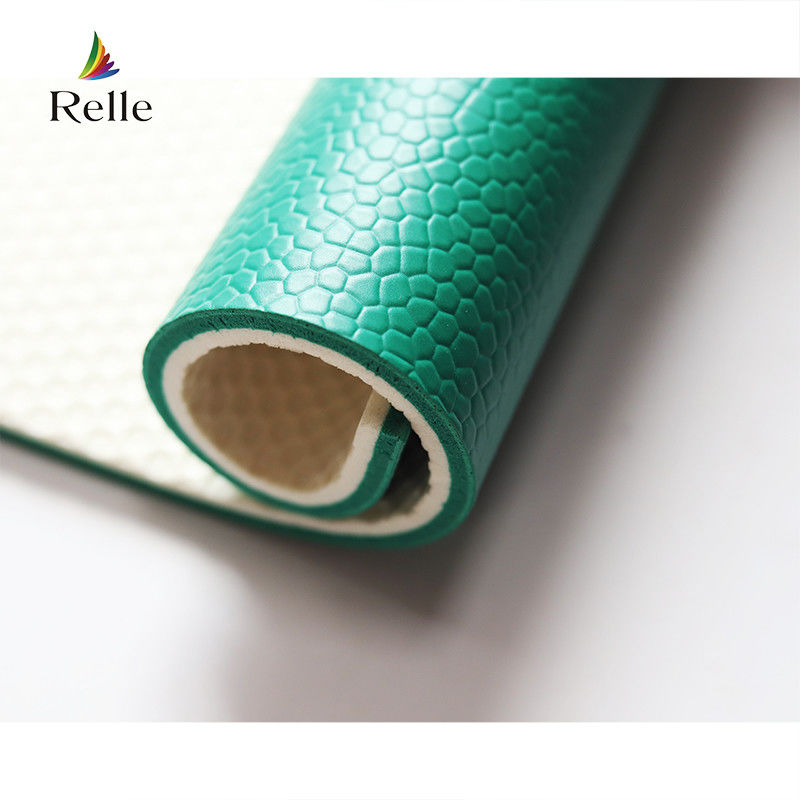 Green Badminton Court Sports Floor Mat Roll in Relle Synthetic PVC Material for Sport