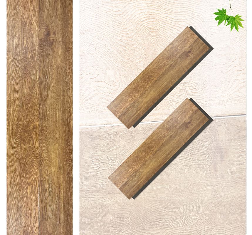 PVC SPC Flooring Wood Look Vinyl Plank 8mm Hybrid Flooring With Limestone Embossed
