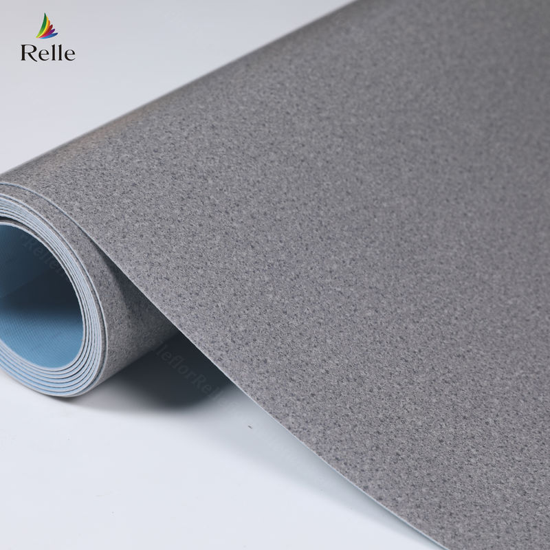 2mm Thick PVC Material Dry Back Plastic Vinyl Floor Roll for Indoor in rise Buildings