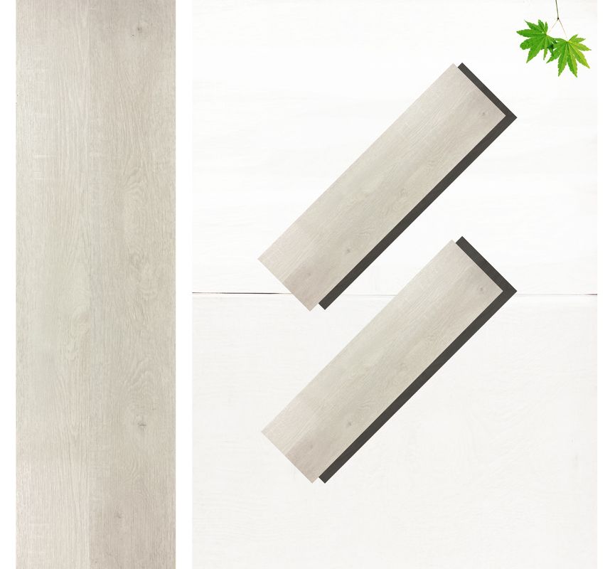 PVC SPC Flooring Wood Look Vinyl Plank 8mm Hybrid Flooring With Limestone Embossed