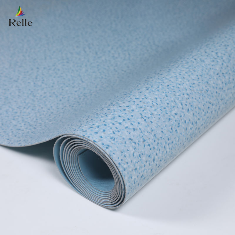 2mm Thick PVC Material Dry Back Plastic Vinyl Floor Roll for Indoor in rise Buildings