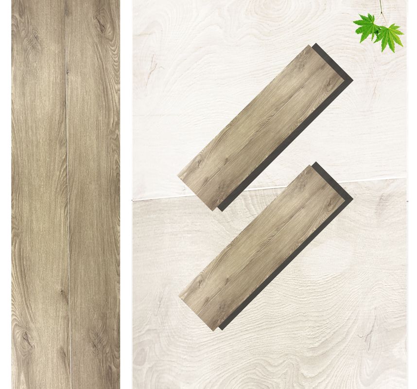 PVC SPC Flooring Wood Look Vinyl Plank 8mm Hybrid Flooring With Limestone Embossed