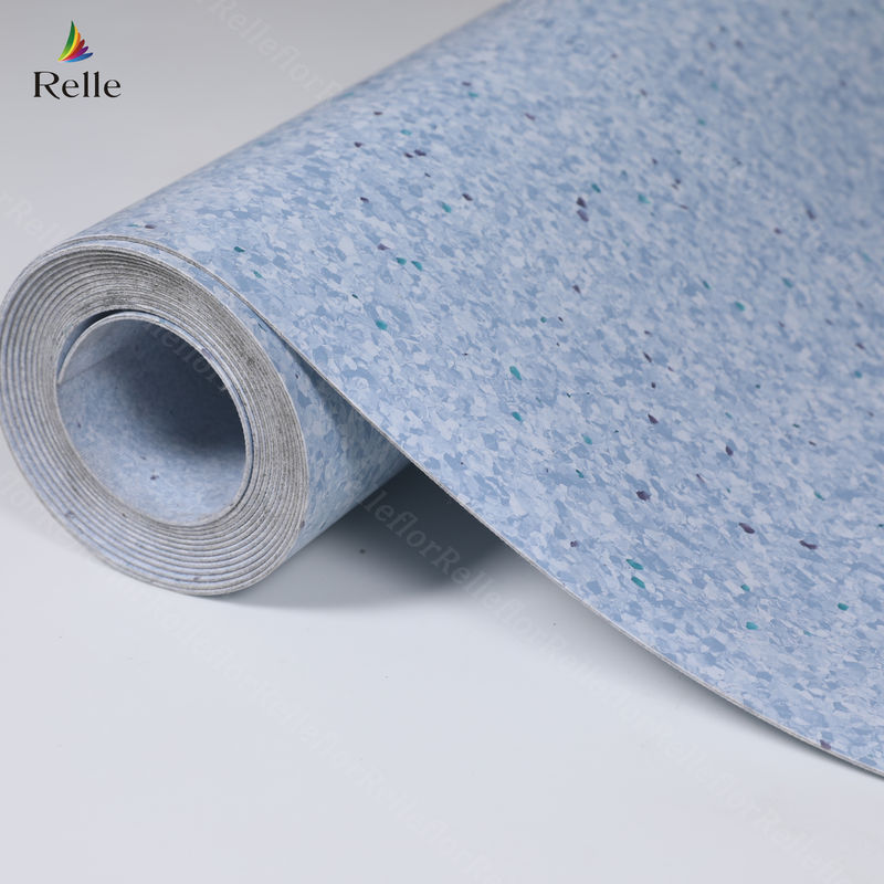 2mm Thick PVC Material Dry Back Plastic Vinyl Floor Roll for Indoor in rise Buildings