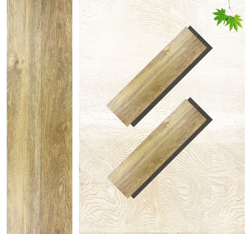 PVC SPC Flooring Wood Look Vinyl Plank 8mm Hybrid Flooring With Limestone Embossed