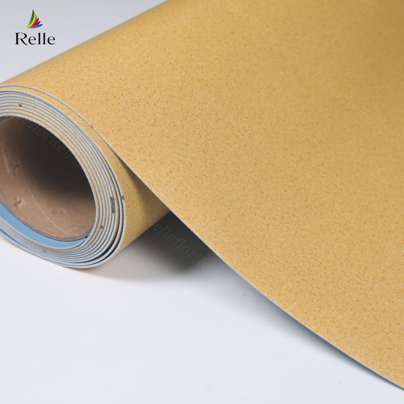 2mm Thick PVC Material Dry Back Plastic Vinyl Floor Roll for Indoor in rise Buildings