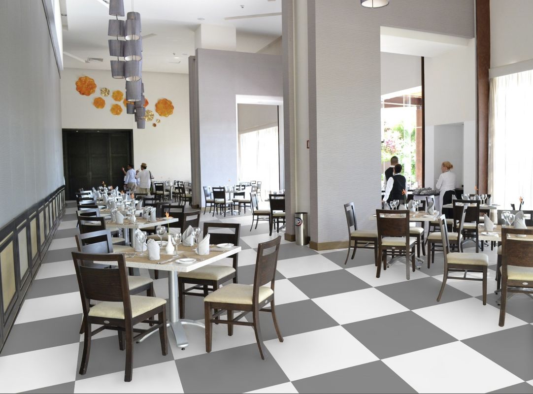 T Grade Wear Resistant Relle Light Vinyl Flooring Grey for Indoor in Malaysia Soft and Comfortable