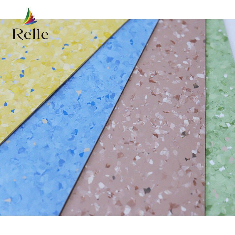 Anti Bacteria Relle Commercial Homogeneous Plain Colors 2mm Wear Layer PVC Flooring Roll for Clinics