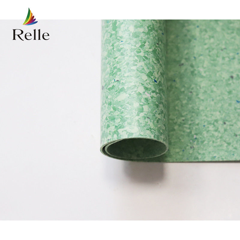 Smooth Relle 2mm Resilient Homogeneous Directional Roll PVC Vinyl Flooring for Supermarket