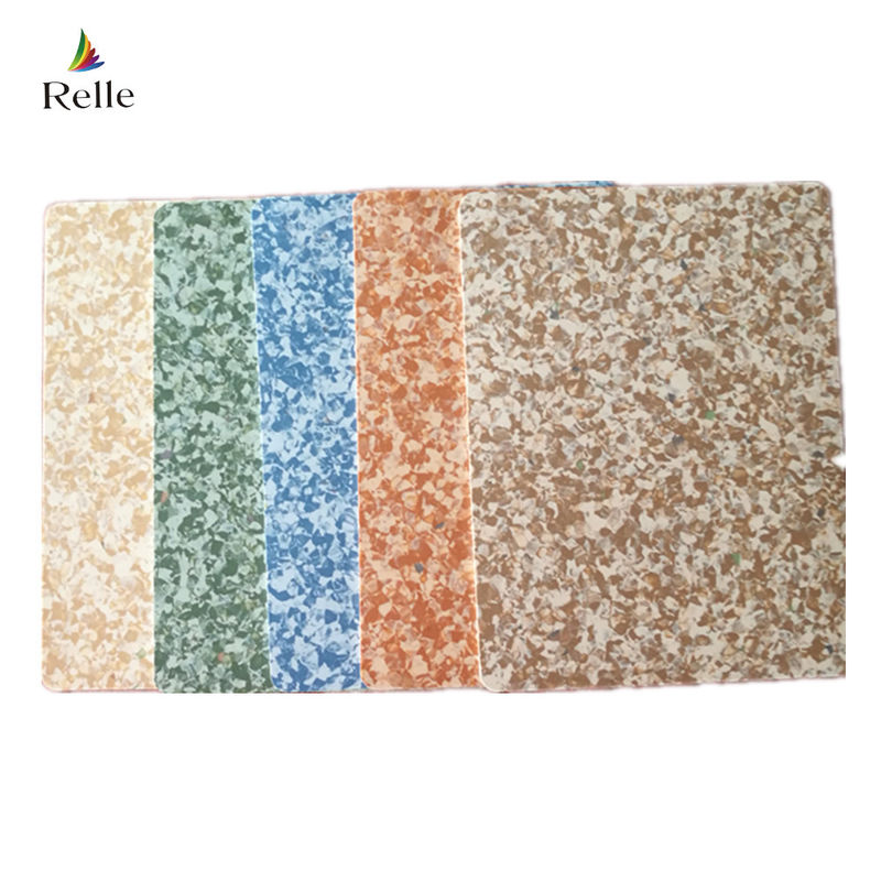 Plain Texture Vinyl Flooring Relle 3 mm Homogeneous PVC Tiles for Medical Facilities