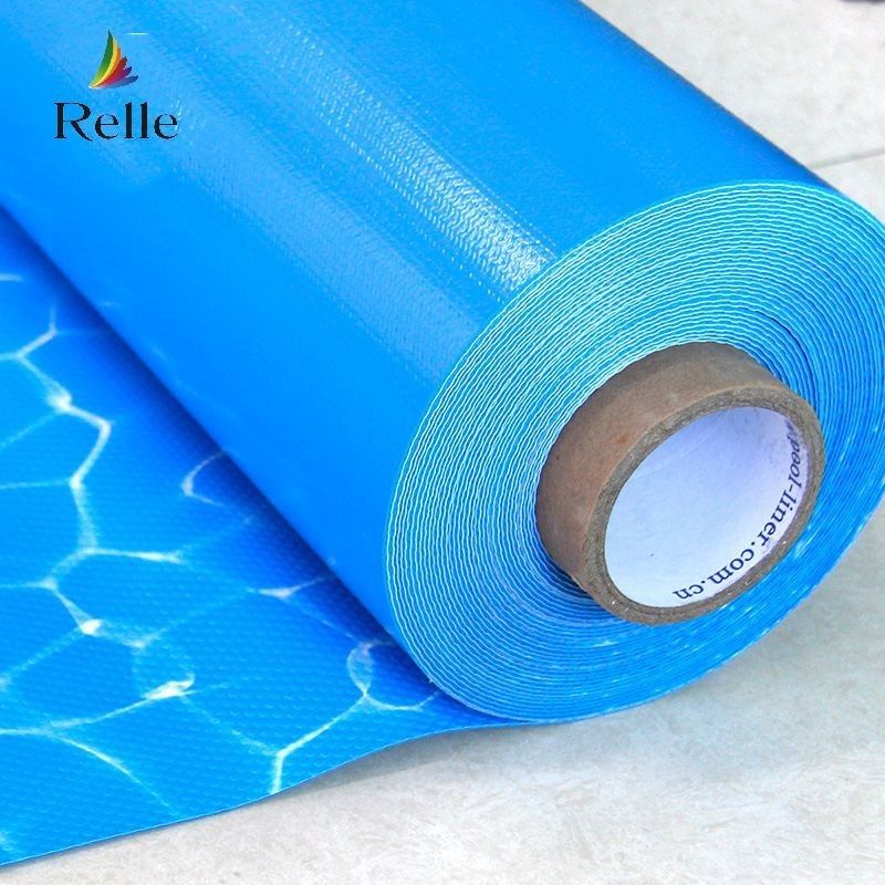 Ocean Blue PVC Pool Liner Anti UV 1.5mm 1.2mm Reinforced PVC Liner For Pool