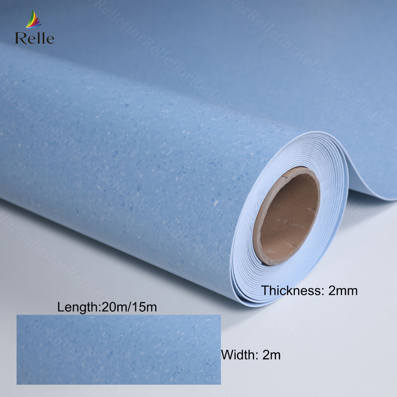 Modern Indoor Plastic Flooring Roll with PUR Coating Provided by and 2-4mm Thickness