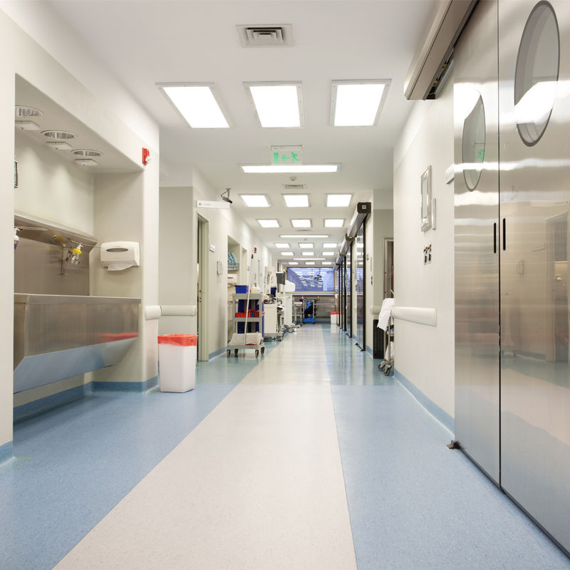 Anti Slip PVC Homogeneous Vinyl Flooring More than 1000 Kinds for Hospital Clinic