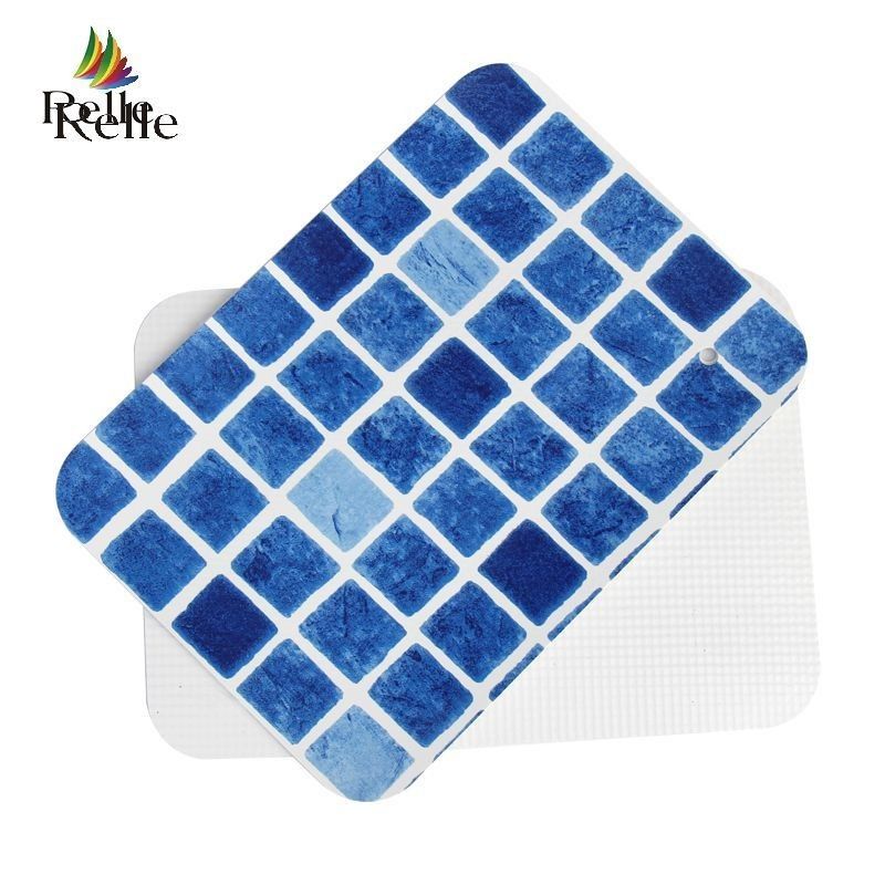 Waterproof Blue Mosaic Pool Liner 1.2mm 1.5mm Vinyl Liners For Inground Pools