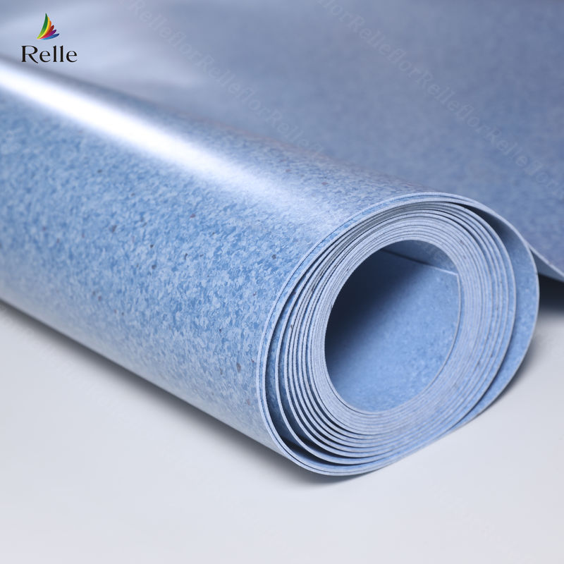 Relle PVC Homogeneous Vinyl Flooring for Hospital Application in Guangdong Per Roll