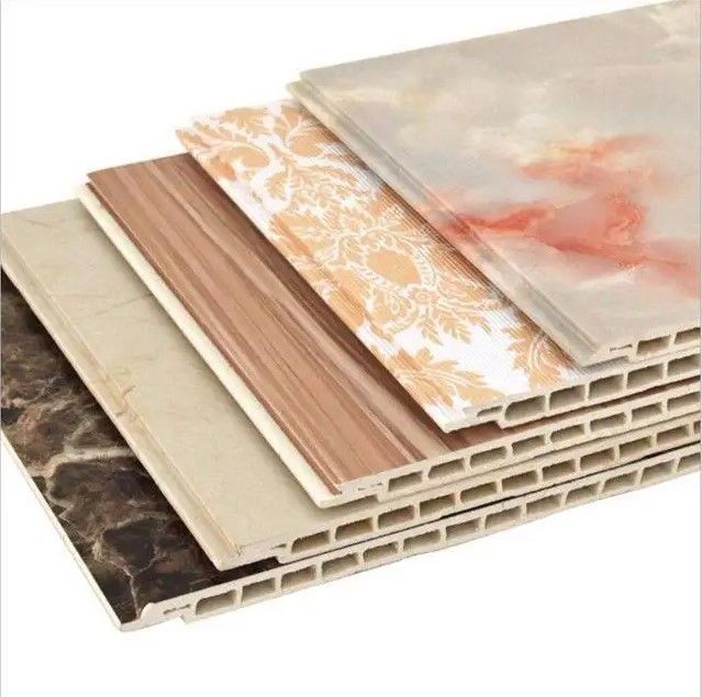 Integrated Decorative Wall Board With Bamboo Fiber Contemporary PVC Interior Wall Panels