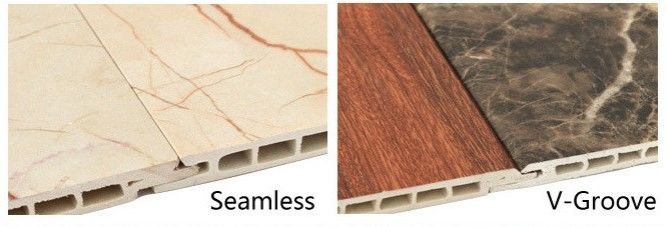 Bamboo Fiber PVC Decorative Wall Panels 10mm Thick For Living Room