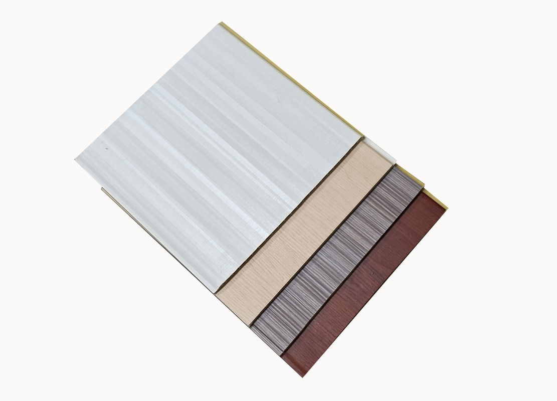 Bamboo Fiber PVC Decorative Wall Panels 10mm Thick For Living Room