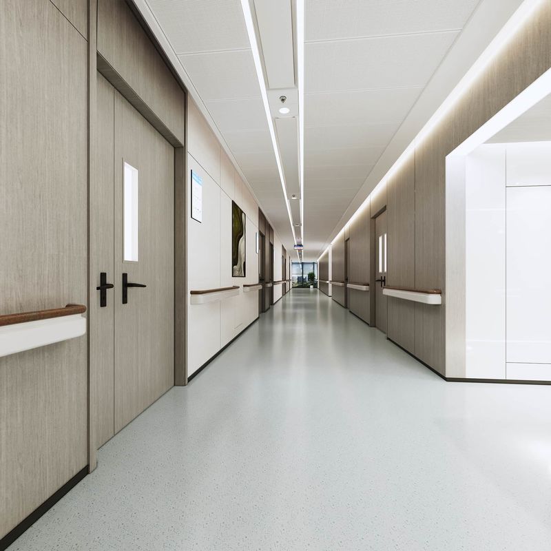 Glue Down Relle Flooring 1.5mm Homogeneous Floor For Medical Rooms