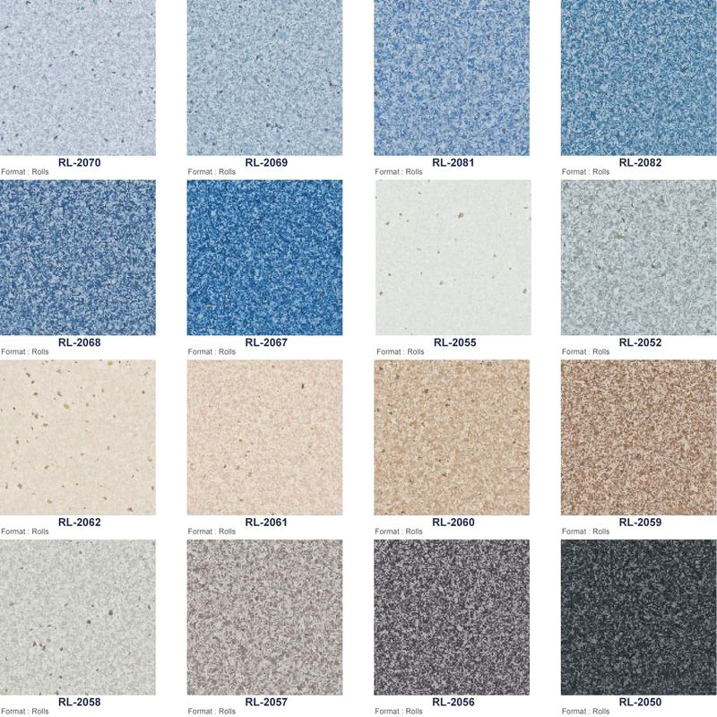 Anti Slip Non Slip Homogeneous Flooring For Hospitals PVC Homogeneous Sheet Vinyl Anti-Static Homogeneous Flooring