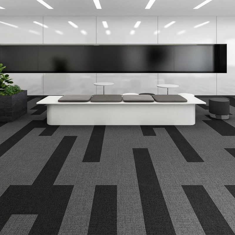 6.5mm 7mm Office Carpet Tiles Commercial Carpet Tiles For Hotel Bedroom Workplace