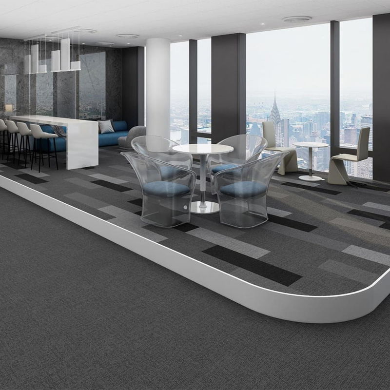 6.5mm 7mm Office Carpet Tiles Commercial Carpet Tiles For Hotel Bedroom Workplace