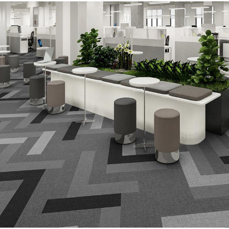 6.5mm 7mm Office Carpet Tiles Commercial Carpet Tiles For Hotel Bedroom Workplace