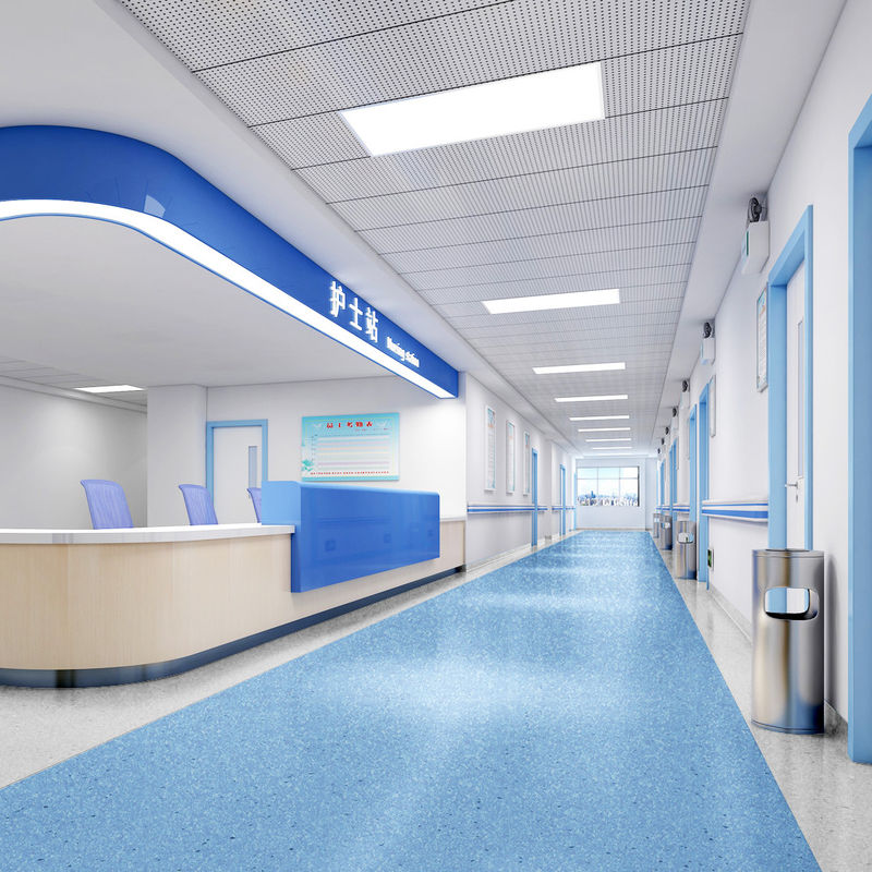 Healthcare Facility with Relle Homogeneous vinyl Flooring Non-Slip Antibacterial and Easy to Disinfect