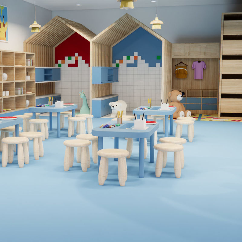 SPC PVC Vinyl Tiles Stone Powder Core for Stability and Wear-Resistant Top Layer