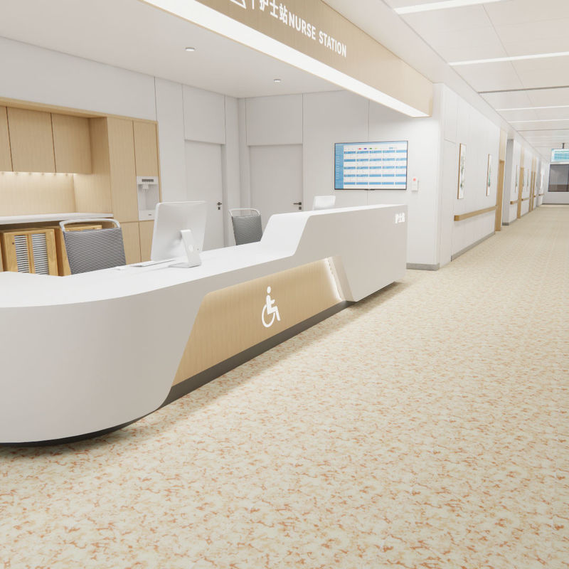 Easy to Clean Heterogeneous Flooring for Busy Spaces Durable Stain Resistant and Multi-Layer Structure RELLE Flooring