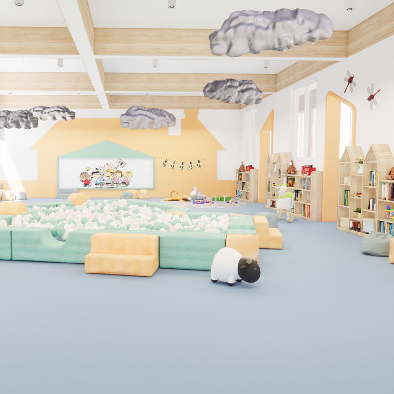 Relle Heterogeneous Flooring PVC FlooringEasy Maintenance and High Stain Resistance for Commercial Spaces with Minimalist Design